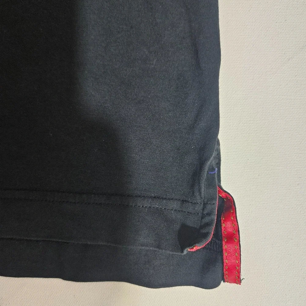 Robert Graham Mens Black Polo Short Sleeve Shirt Size M